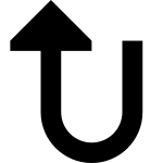 Arrow U Left Up SVG Icon